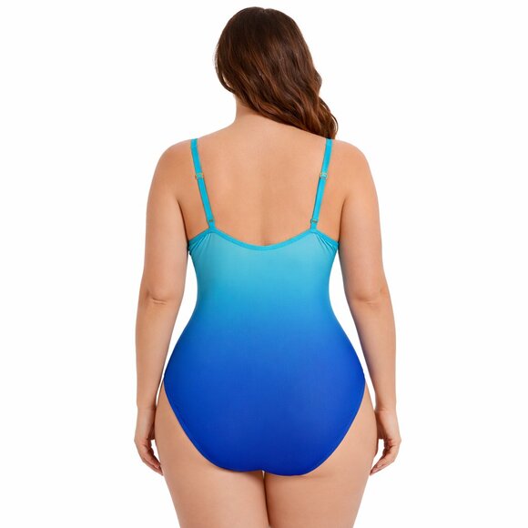Bleu Rod Beattie One-Piece Swimsuit Size 14 W/Underwire Like New - Picture 2 of 14